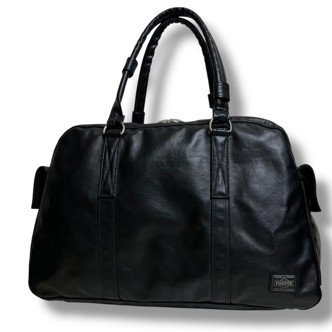 未使用級✨ポーターフリースタイル ボストンバッグ 黒 A4可 大容量 吉田カバン