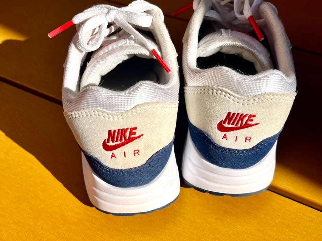 Nike Air Max 1 ホワイト/ネイビー/レッド　ゴルフ