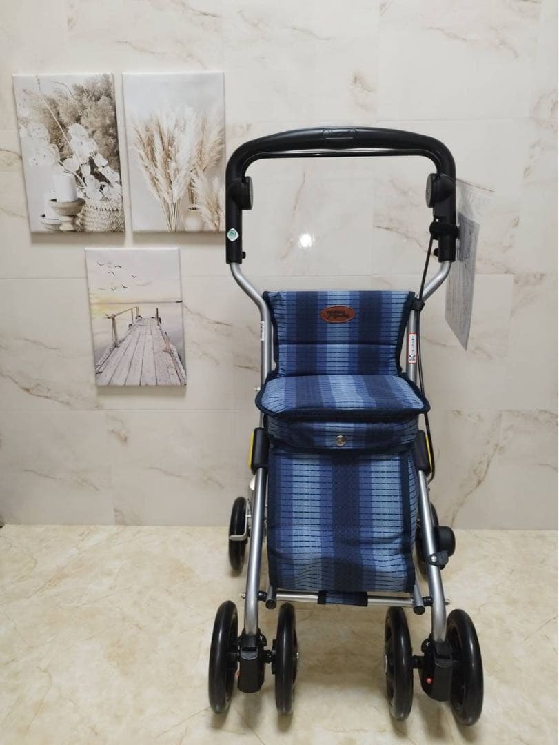 シルバーカー 【幸和製作所】 ワンダー　ブルー柄