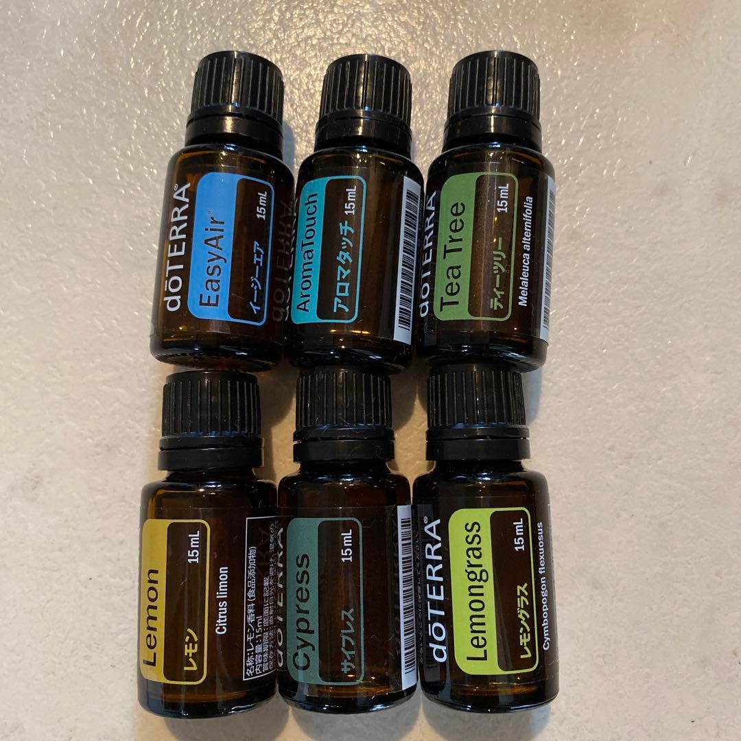 ドテラ アロマ 6本セットレモン レモングラス サイプレス イージーエアなど