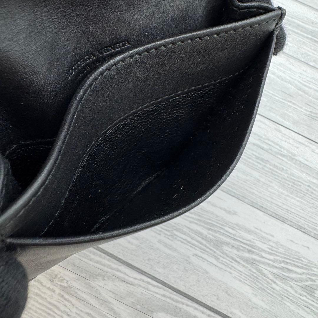 【美品】BOTTEGA VENETA　名刺入れ　イントレチャート ブラック