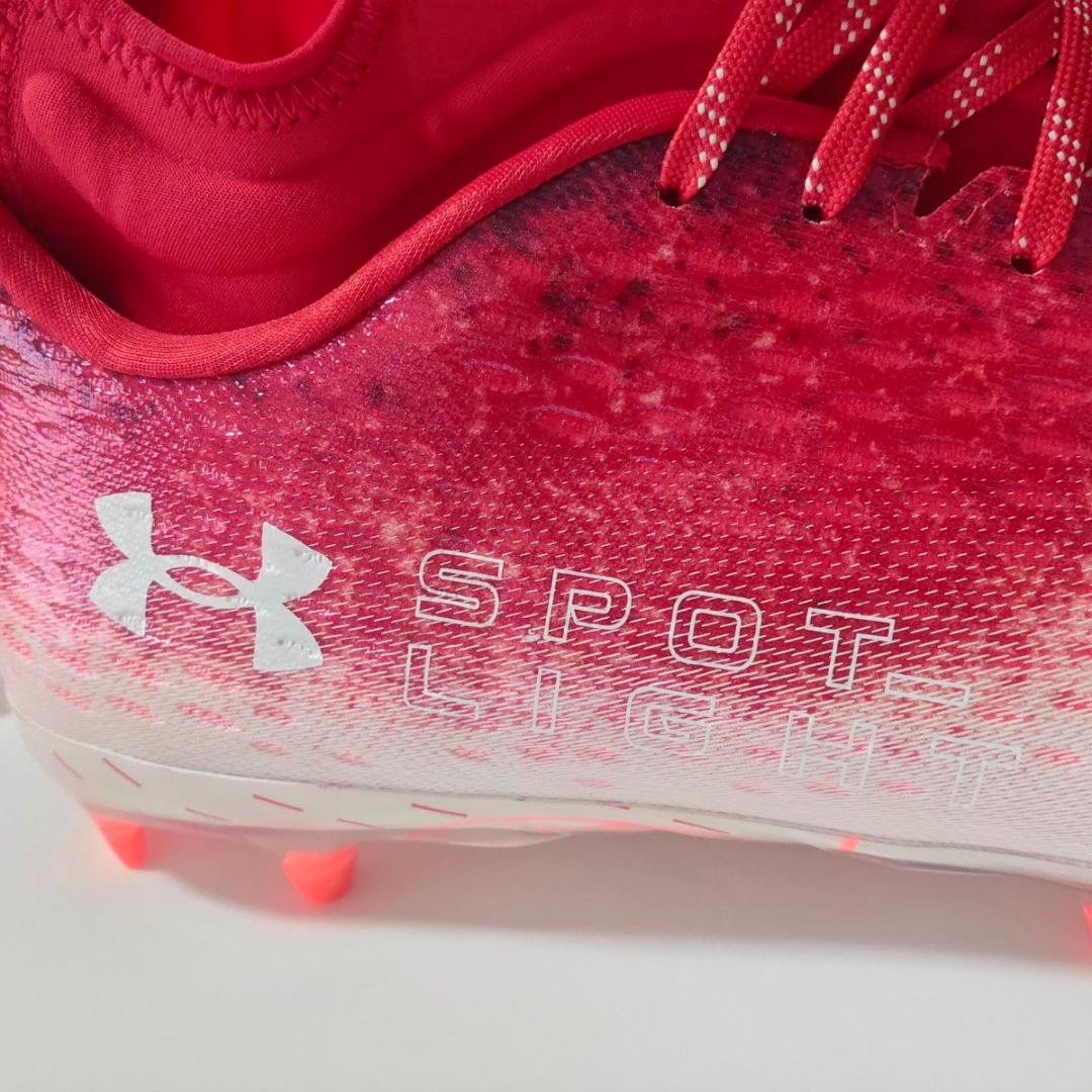 UNDER ARMOURアンダーアーマー アメフトスパイク29.5 レッド