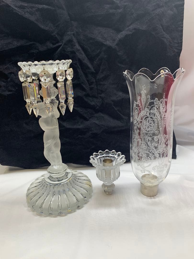 超希少　美品　バカラ　エンファントバカラ クリスタル キャンドルラブラ