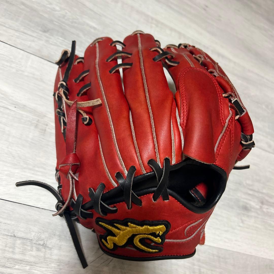 RYU★軟式オーダー★投手用★レッド×ブラック★限定モデル
