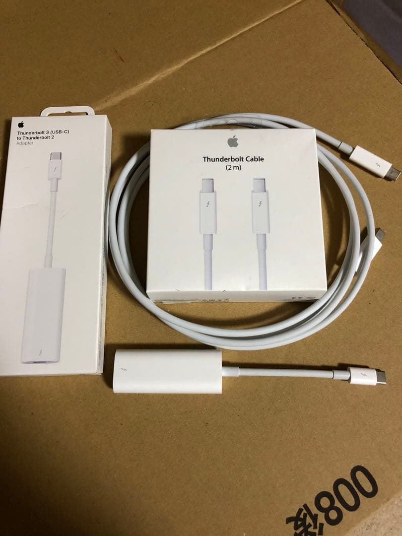 タンダーボルト3 アダプター　タンダーボルト2ケーブル Thunderbolt2