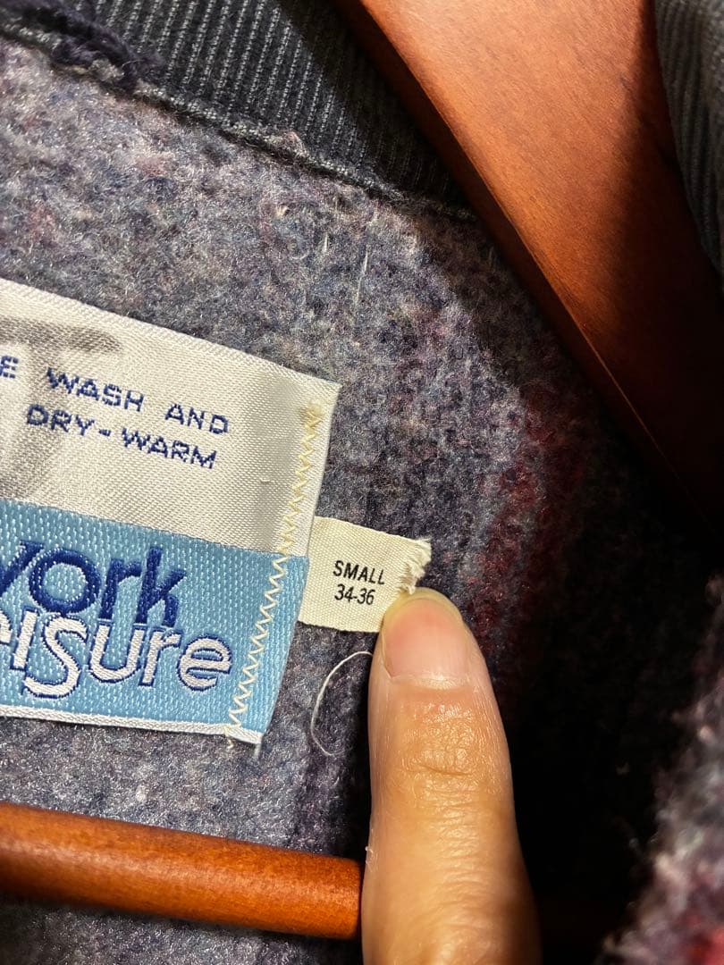 70s Sears シアーズデニムカバーオール コーデュロイ襟 古着ブランケット