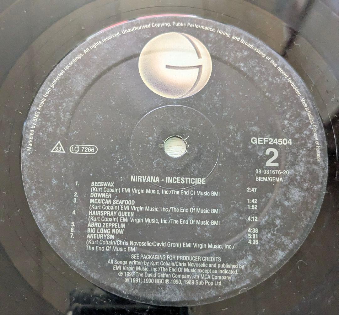 洋楽 NIRVANA/ INCESTICIDE