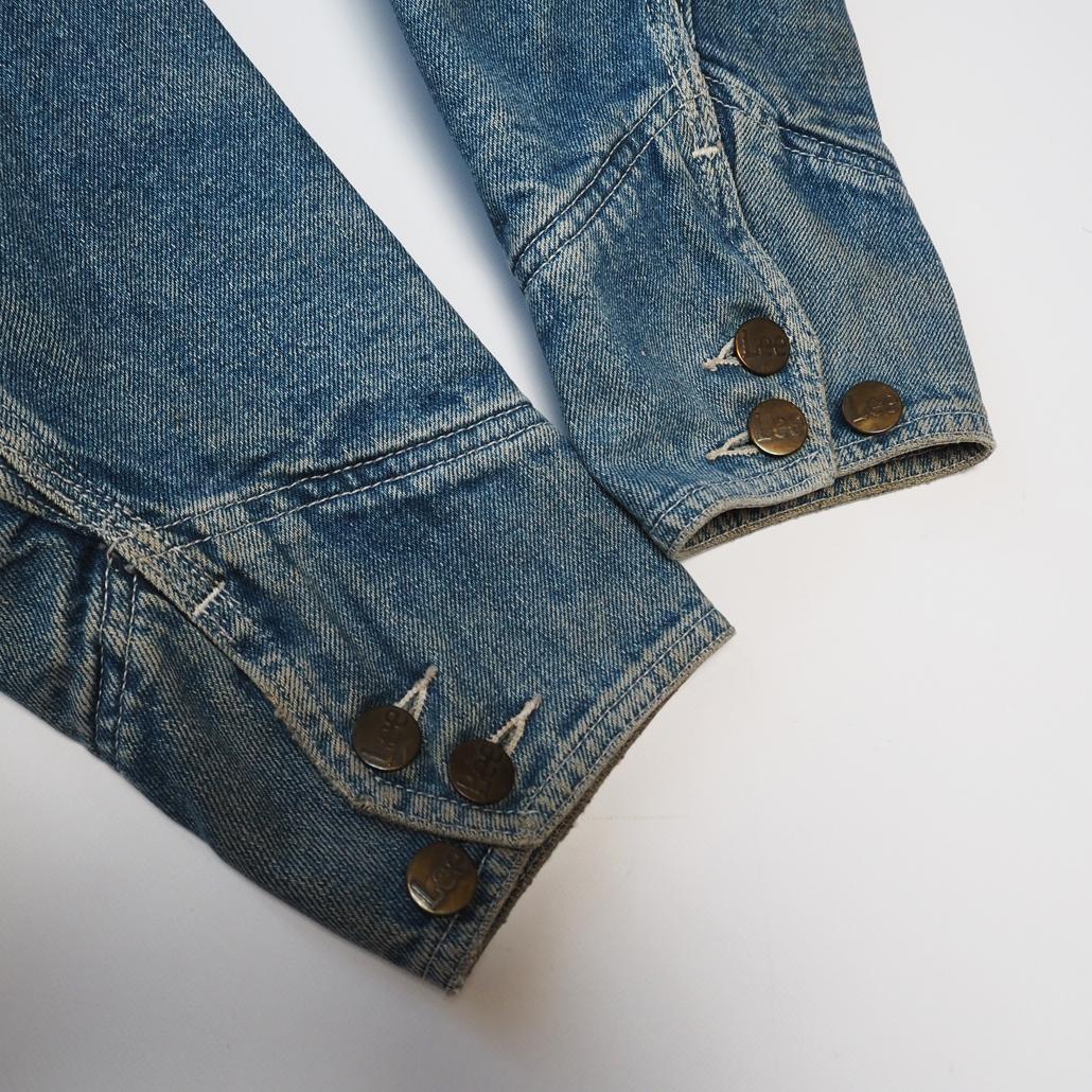 80s 日本製 Lee 81-LJ 70s復刻 襟コーデュロイデニムカバーオール