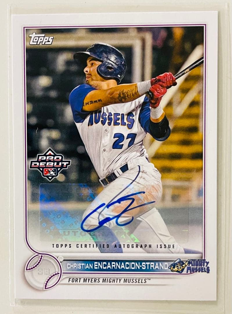 Christian Encarnacion-Strand 直筆サイン MLB