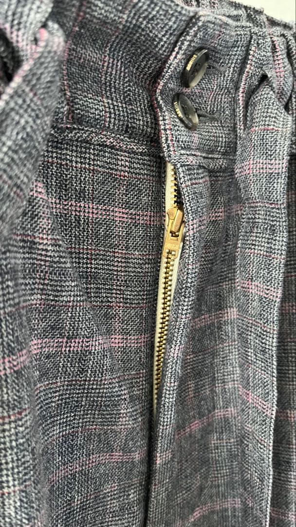 sillage hakama pants glen check pink新品