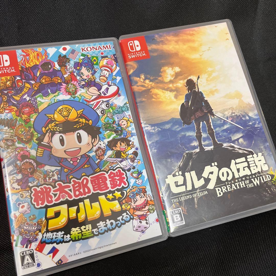 Switch 桃太郎電鉄ワールド、ゼルダの伝説ブレスオブザワイルド　2本セット