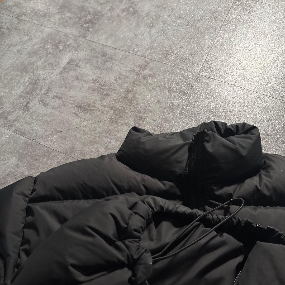 XLARGE 短丈　ダウンジャケット　ドローコード　ショート丈　ブラック　L 黒