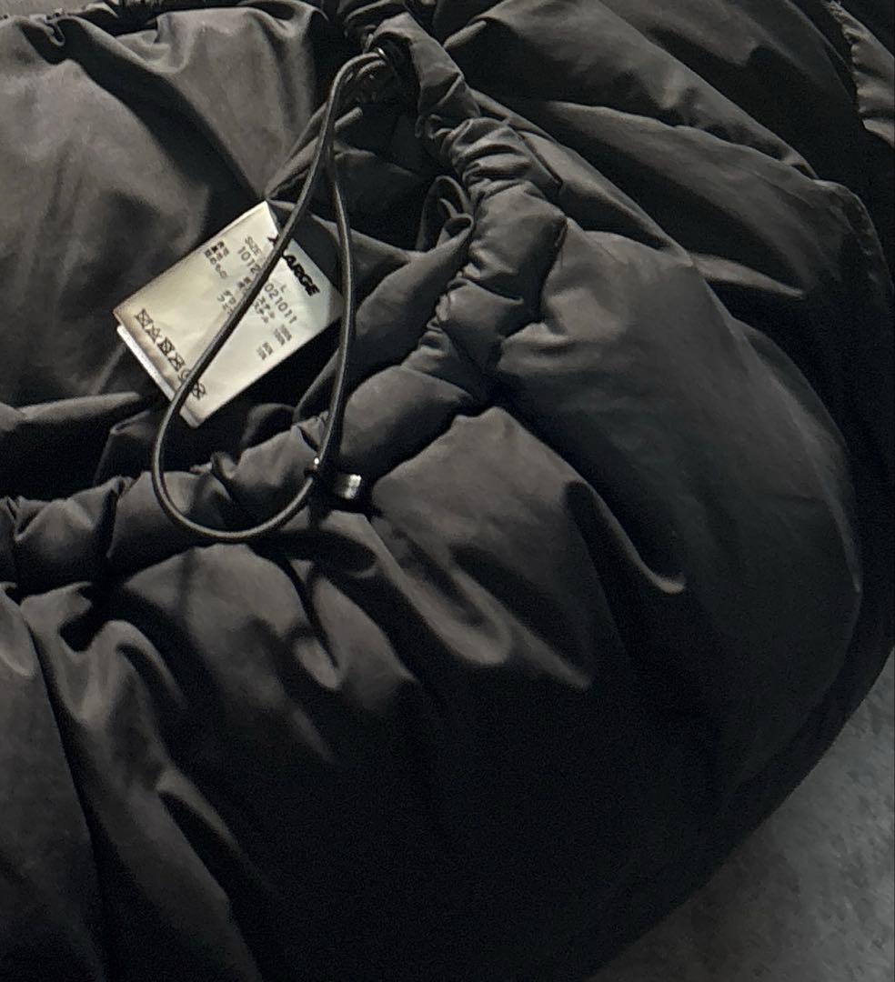 XLARGE 短丈　ダウンジャケット　ドローコード　ショート丈　ブラック　L 黒