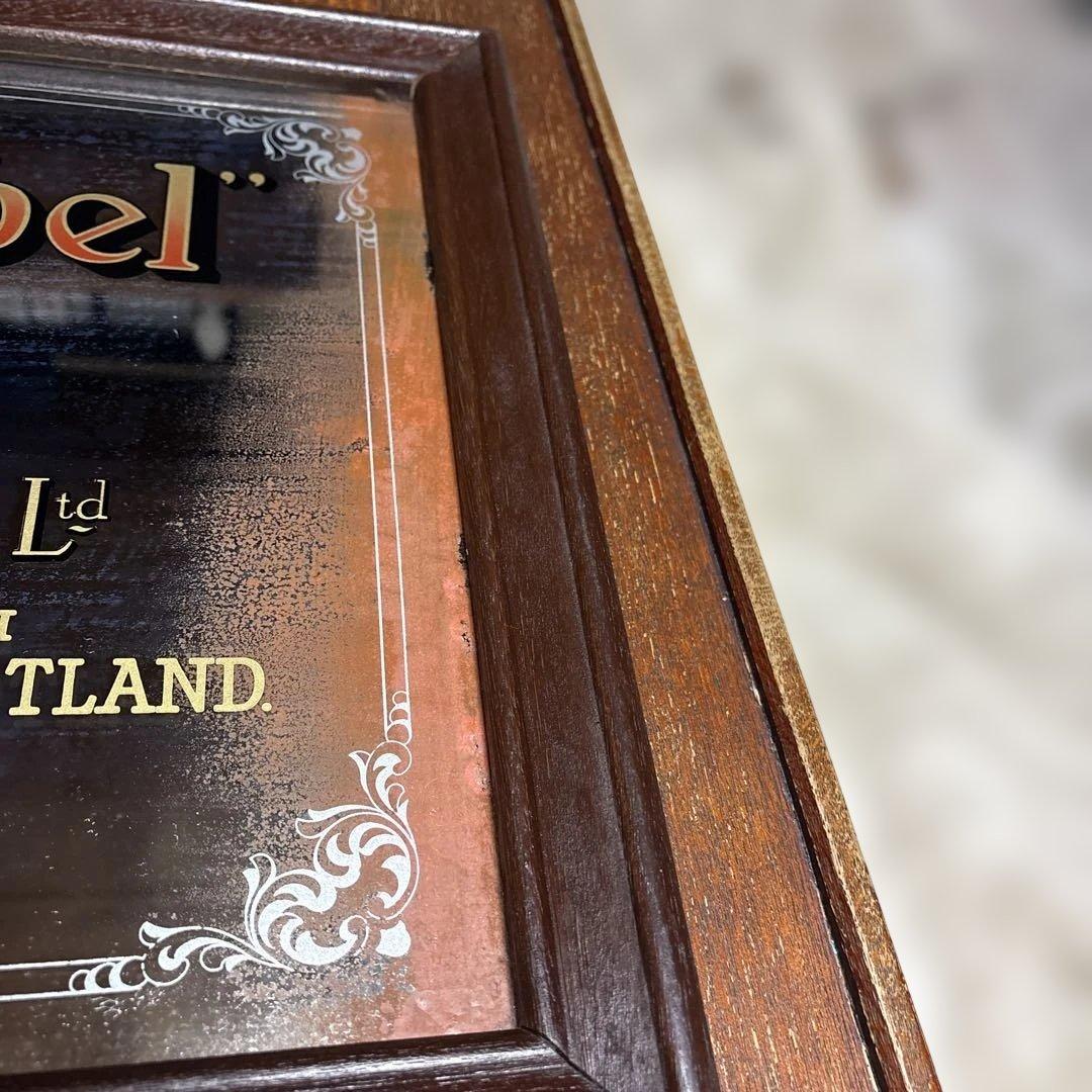 ホワイトラベル　パブミラー　ヴィンテージ　レトロ