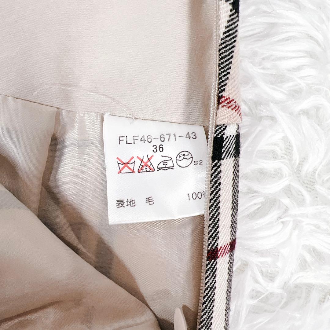 バーバリーブルーレーベル ノバチェック プリーツ ミニスカート 安室奈美恵さん