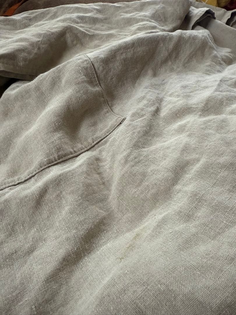 イヴアンドリューYVES ANDRIEUX リネンショルダーバッグ