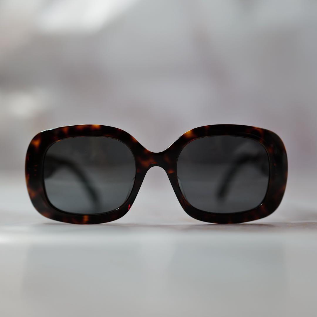 CELINE セリーヌ スクエア Y2K べっ甲 サングラス ケース付き