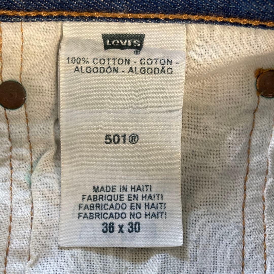 ★送料無料★Levis501★濃紺インディゴ 鬼ヒゲ Big Size★W36