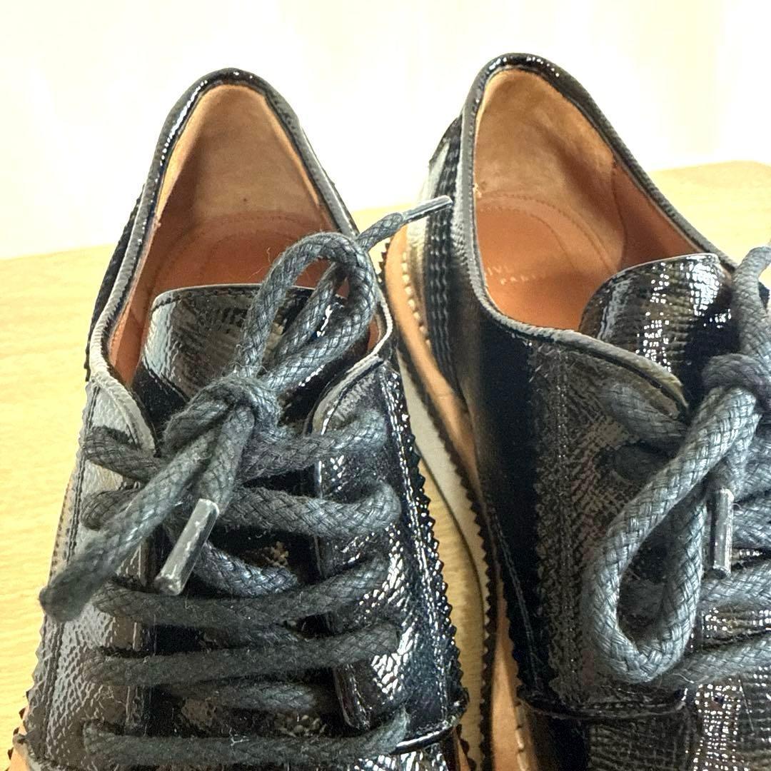 【極美品】GIVENCHYジバンシィブラックレザー フリンジ ローファー 厚底