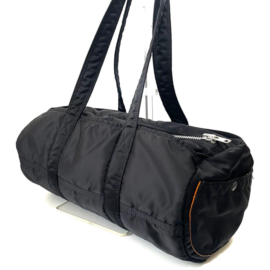 PORTER ポーター　タンカー　ミニボストンバッグ　ドラムバッグ　ブラック