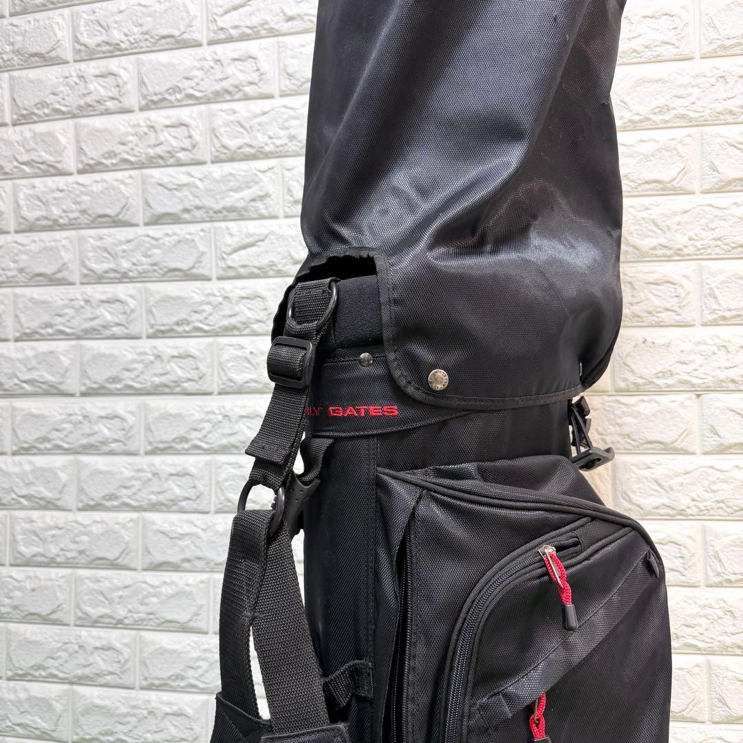 パーリーゲイツ　スタンド式　キャディーバッグ　黒　超軽量　収納多数　すぐ使える