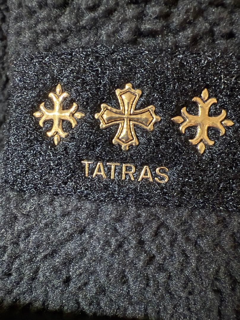 タトラス SALIA サリア ノーカラー ボアフリースジャケット Mサイズ 黒