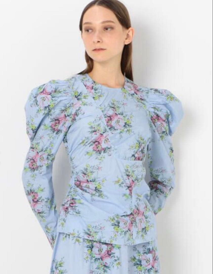 GANNI コットンフラワープリント