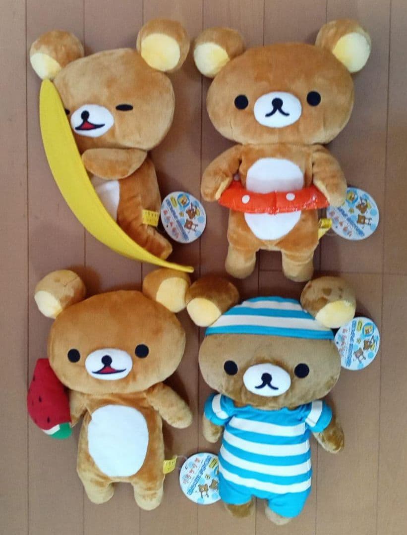 リラックマ ぬいぐるBIG だらだら海水浴 全4種 日焼けリラックマ 夏 海