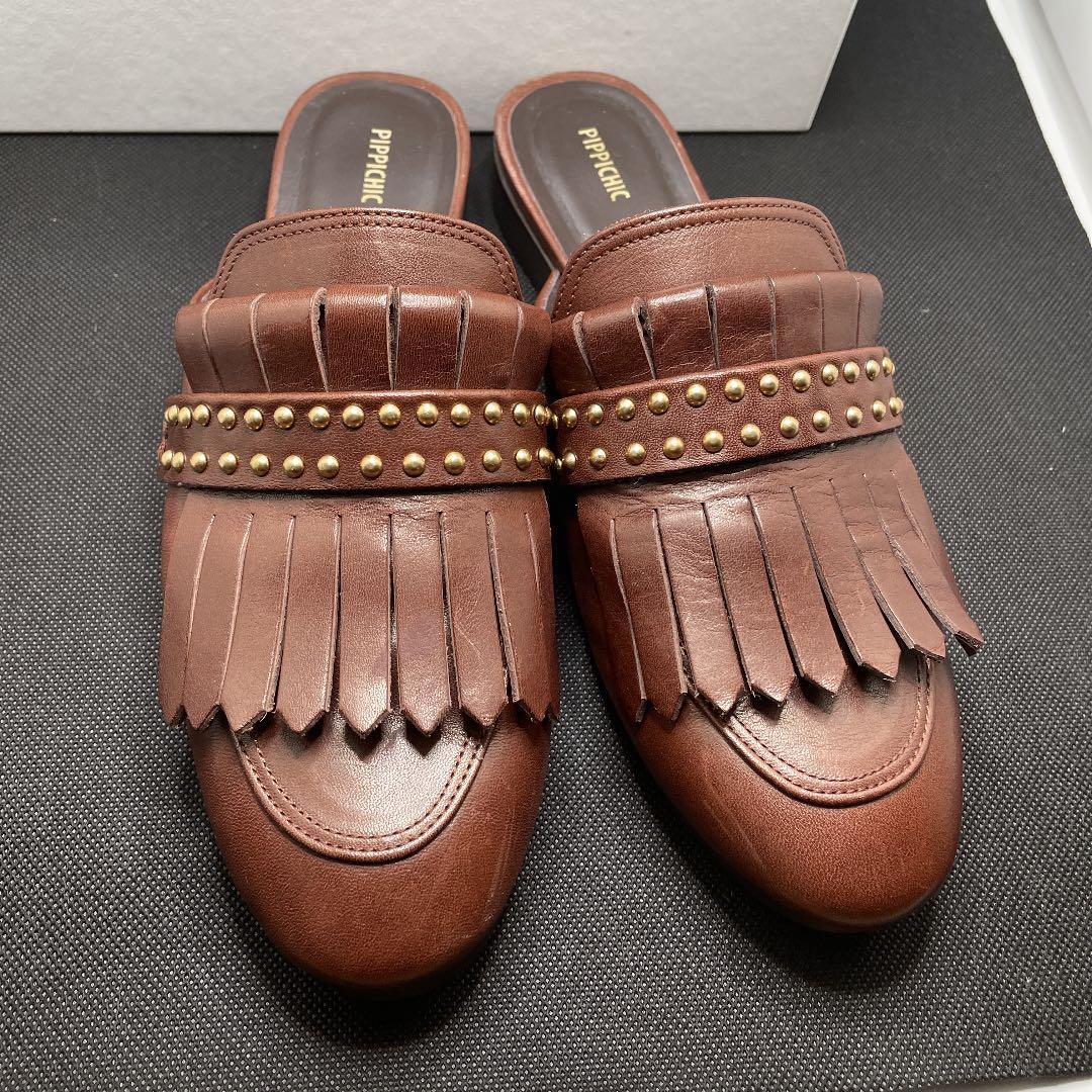 PIPPICHIC ピッピシック キルトスタッズミュール