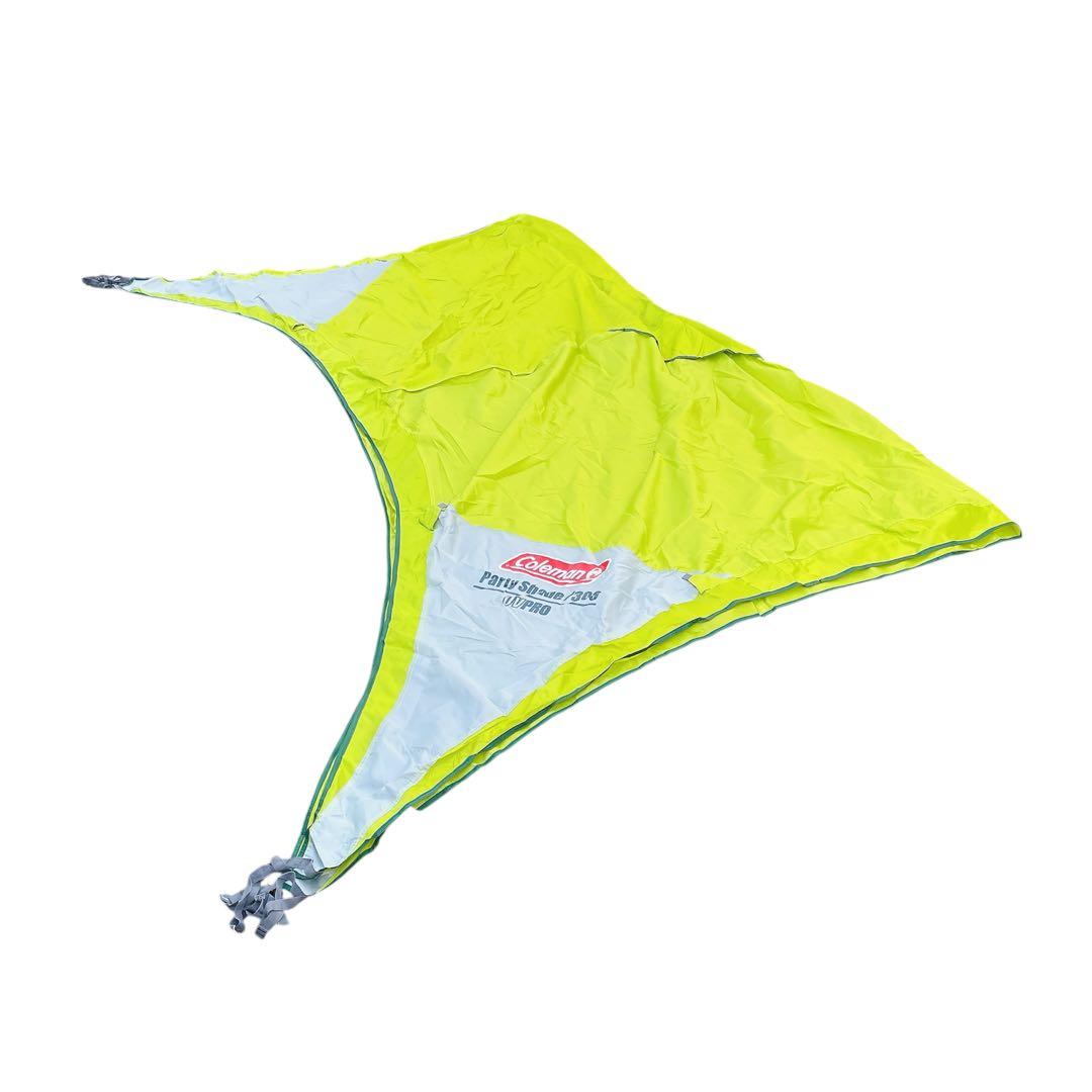 付属品完備 コールマン パーティシェード300 タープ ライムグリーン