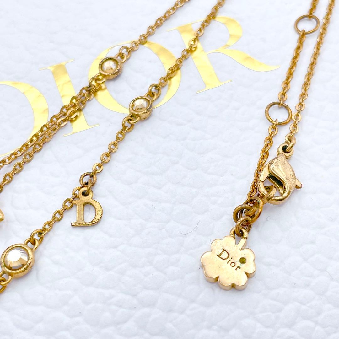 Christian Dior ネックレス　スター　ストーン　ゴールド　petit