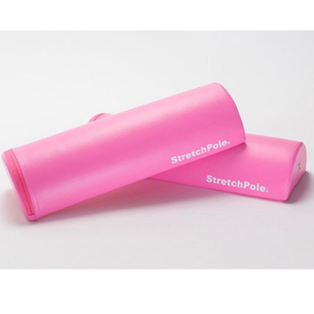 【美品】LPN ストレッチポール ハーフカット ピンク　4本2セット