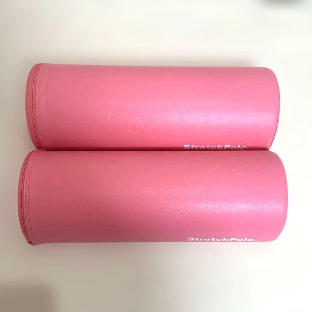 【美品】LPN ストレッチポール ハーフカット ピンク　4本2セット