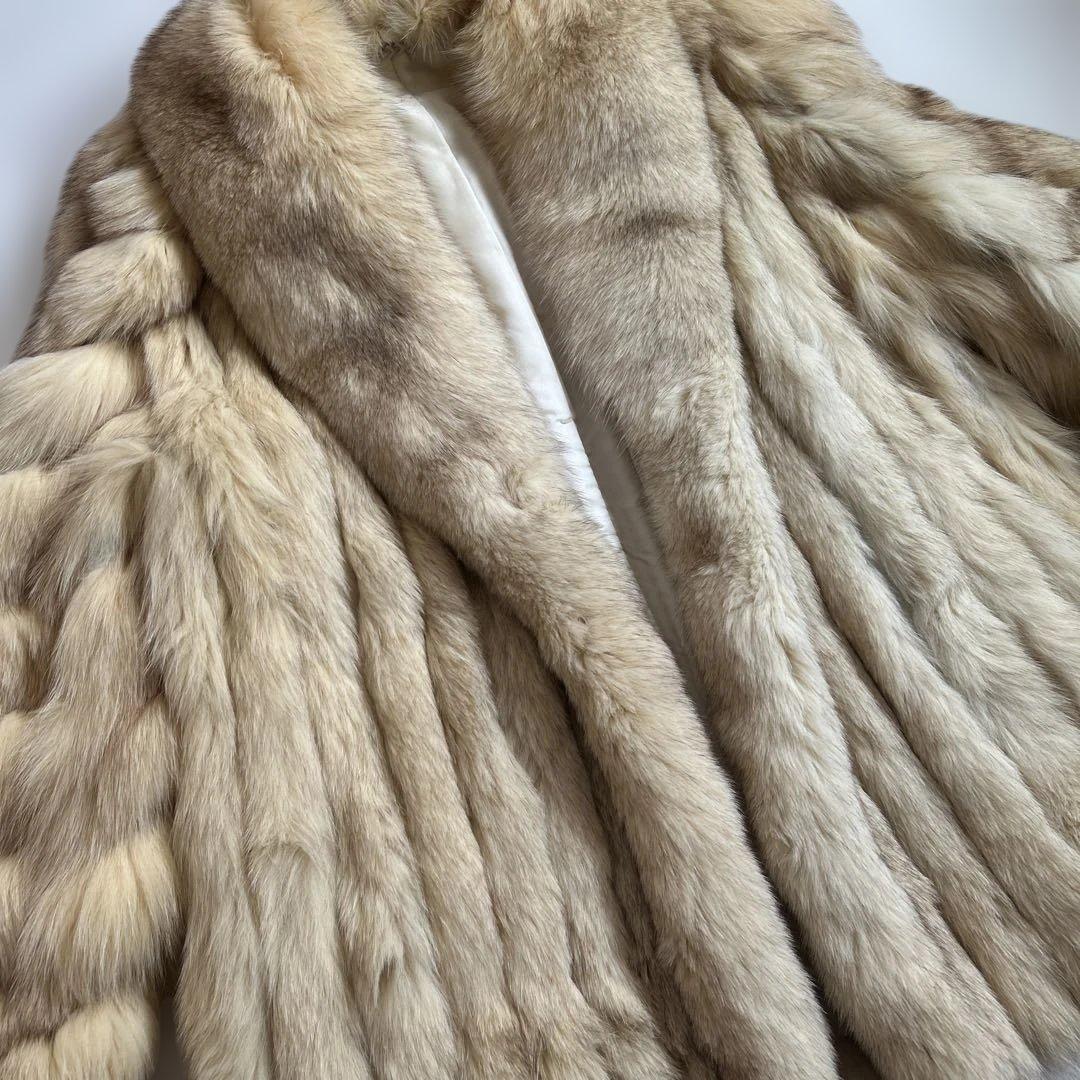 SAGA FOX 毛皮コート 高級 フォックスファー　13号