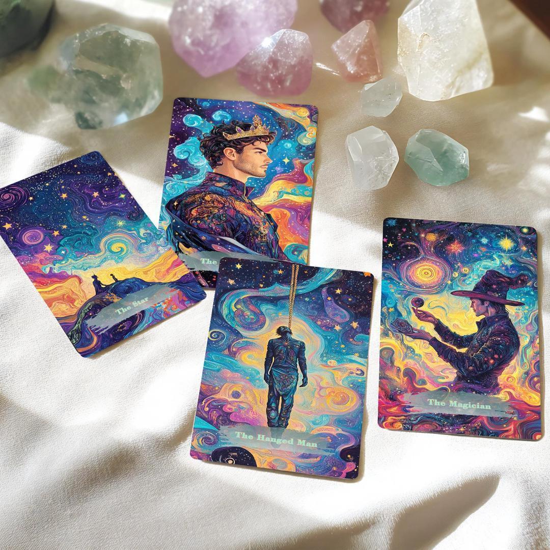 【正規品タロットカード】超美麗イラスト✨入手困難海外デッキ✨宇宙の神秘のタロット