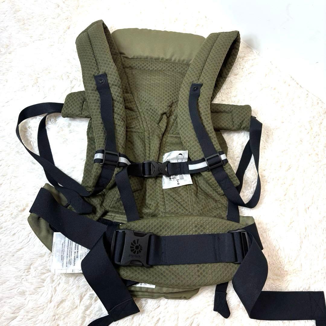 美品 エルゴベビー オムニブリーズ 抱っこひも オリーブグリーン 箱・説明書付き