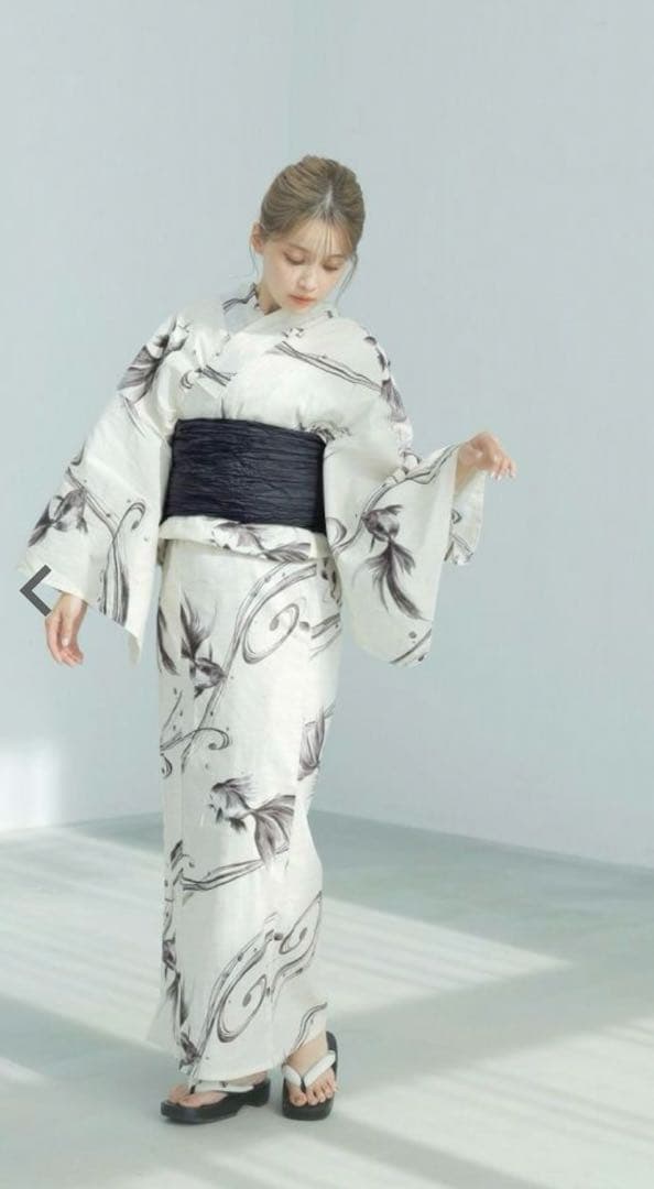 Dita【京の凪金魚2025】浴衣5点(ゆかた・帯・下駄・マニュアル・腰ひも)