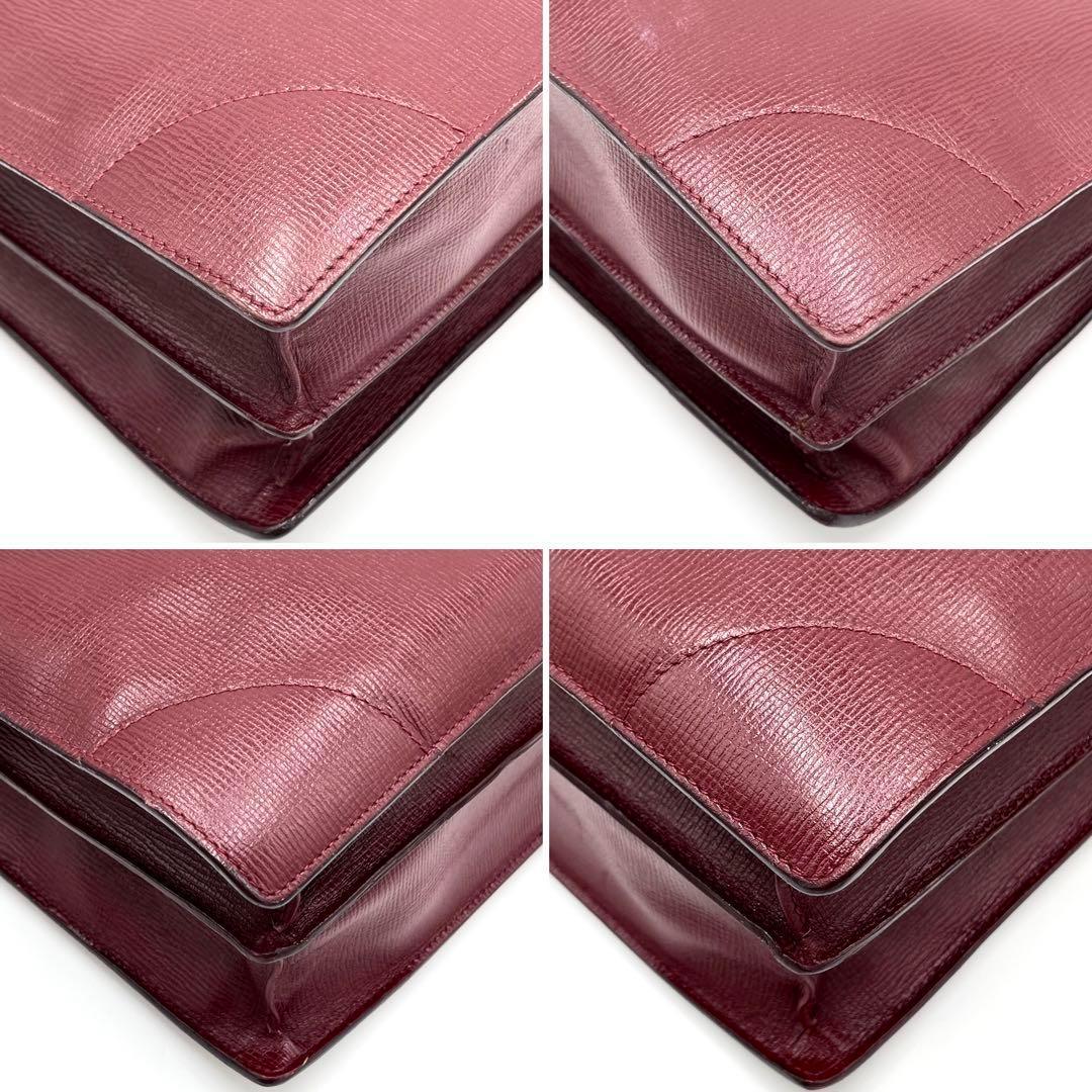 正規品 ヴァレクストラ 2way ビジネスバッグ レザー 本革 メンズ ボルドー