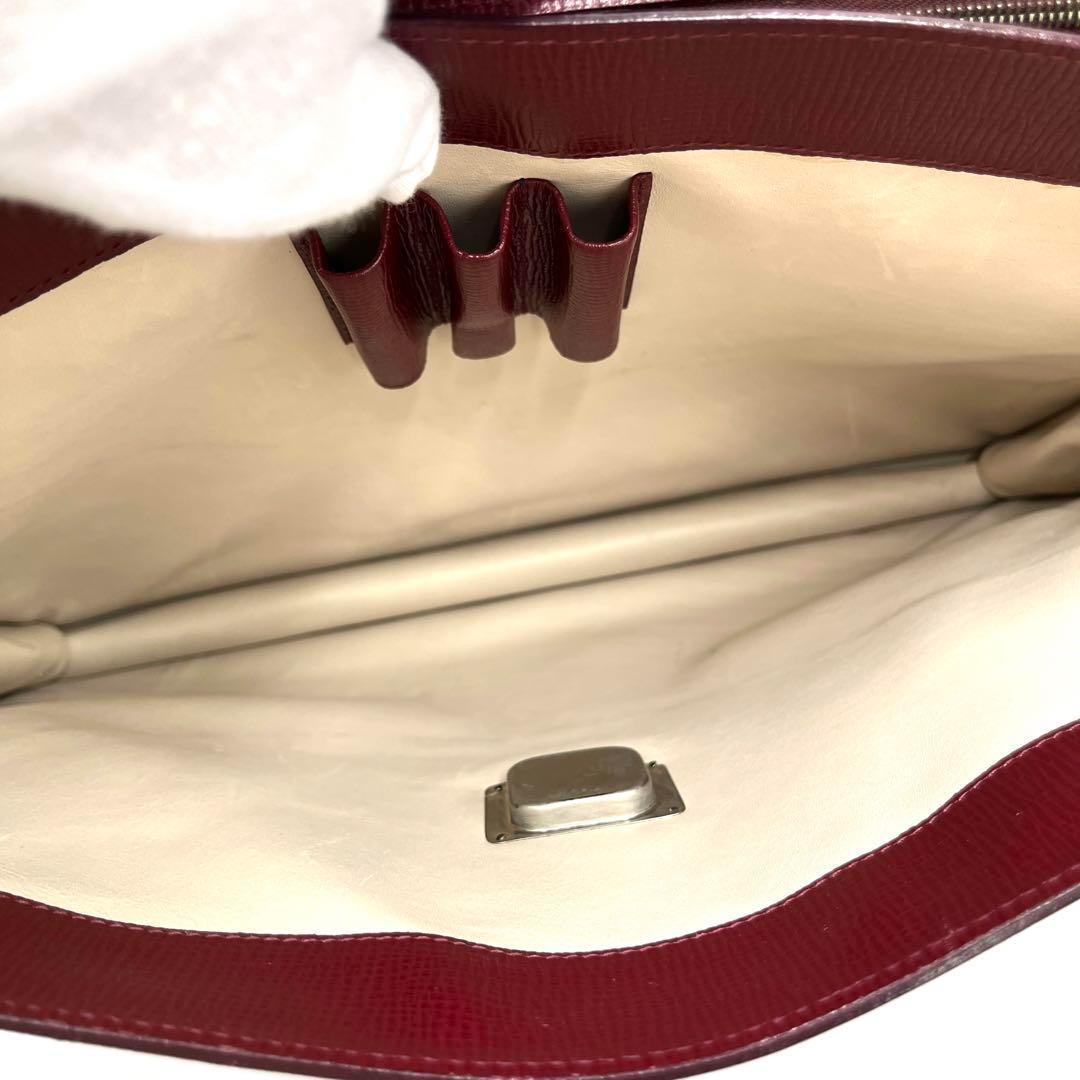 正規品 ヴァレクストラ 2way ビジネスバッグ レザー 本革 メンズ ボルドー