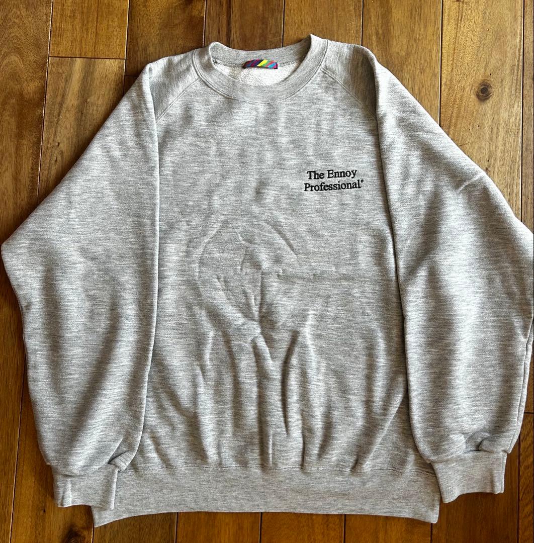 is-ness×THE ENNOY PROFESSIONAL ロゴ刺繍スウェット