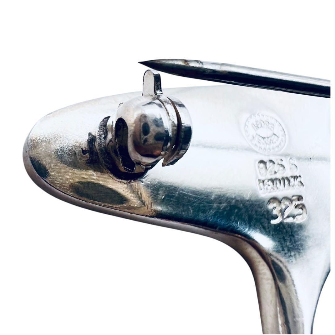 美品✨ジョージジェンセン　325 ヘニングコペル　シルバー　ピンブローチ