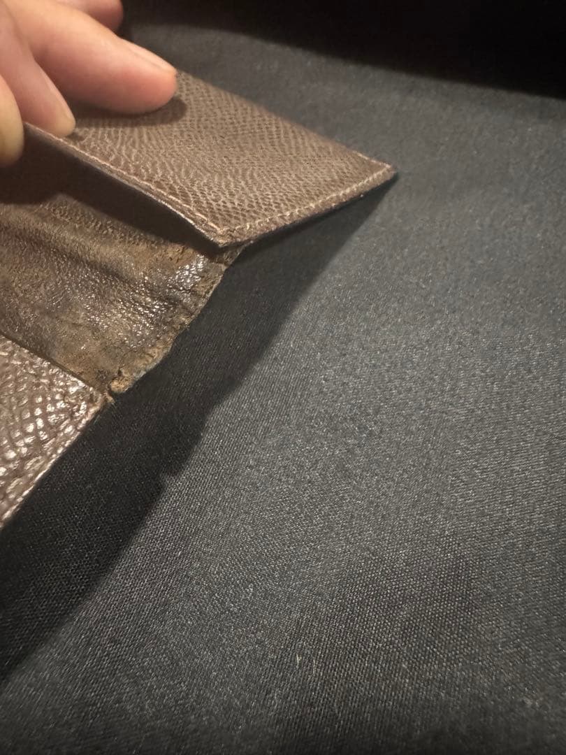 HERMES エルメス ブラウン レザー 名刺入れ カードケース