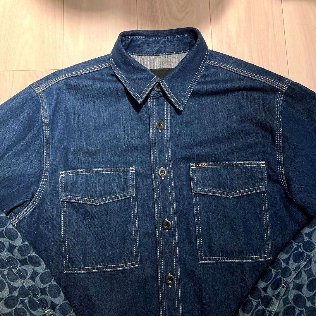 coach コーチ デニム セットアップ ダブルニー ジャケット
