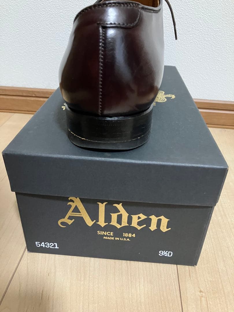 【使用数回】オールデン　バーガンディコードバン 54321 9ハーフD