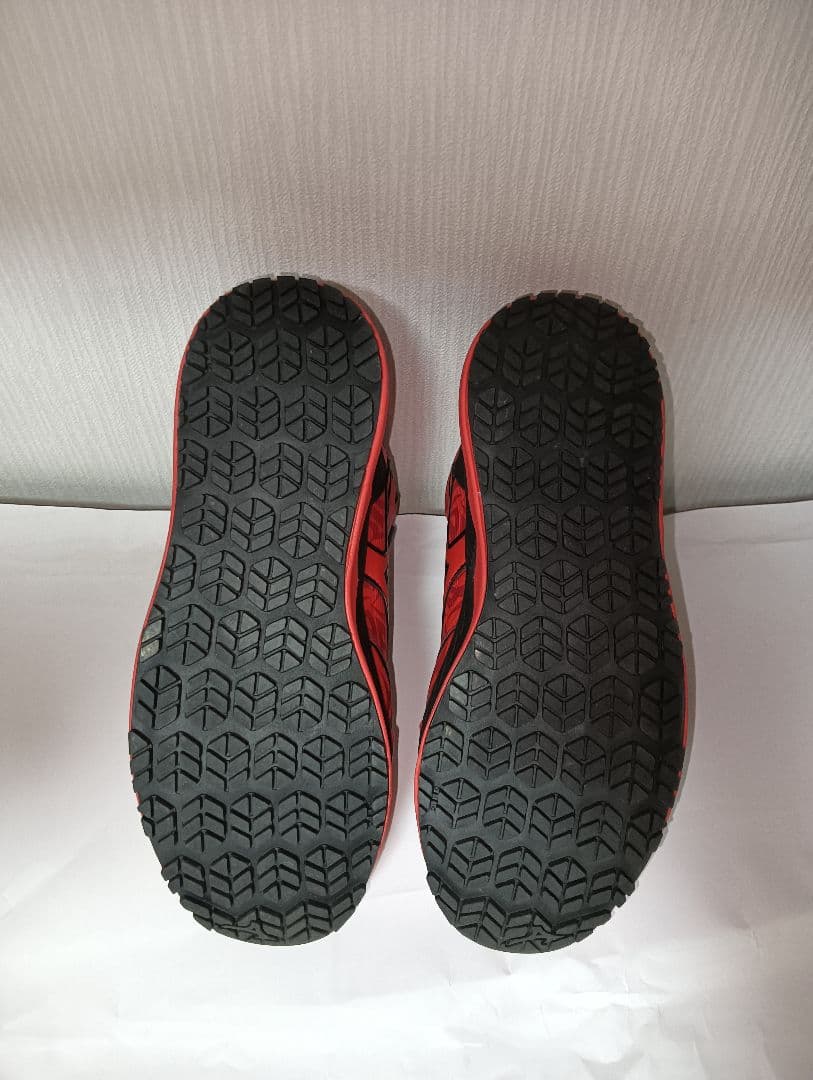 限定 安全靴 ミズノ mizuno スニーカー BOA 25.5 レッドブラック