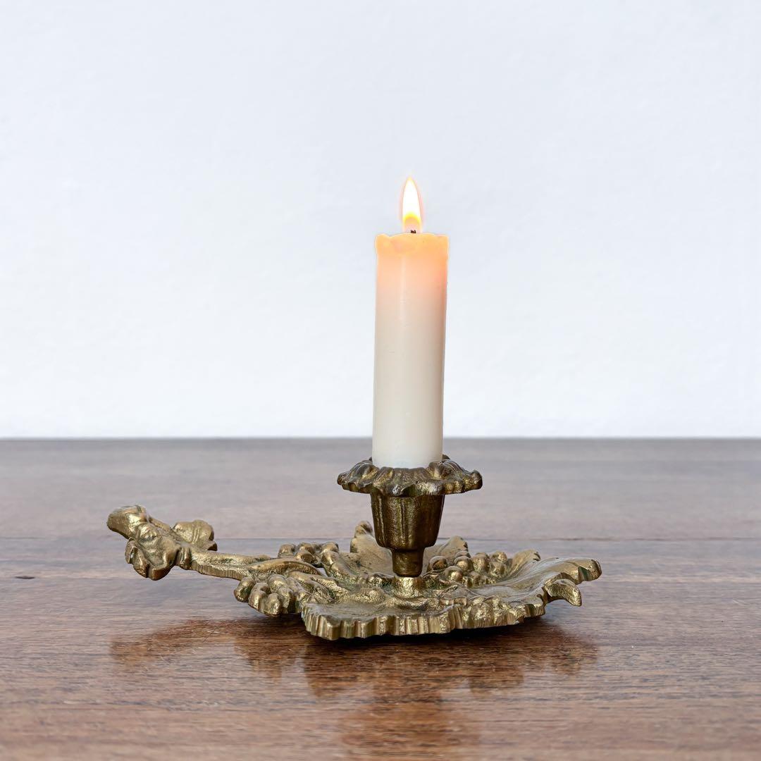 【ドイツ 真鍮製の葡萄キャンドルスタンド】ヴィンテージ