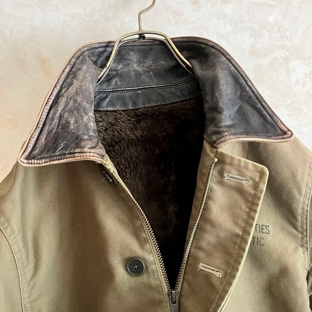 美品 古着 ワコマリア インナーボア N1デッキジャケット