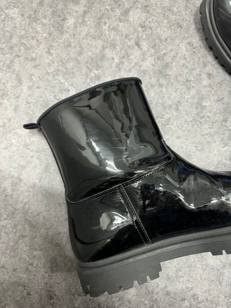 P*୧様 MONCLER ブラック ラバーシューズ