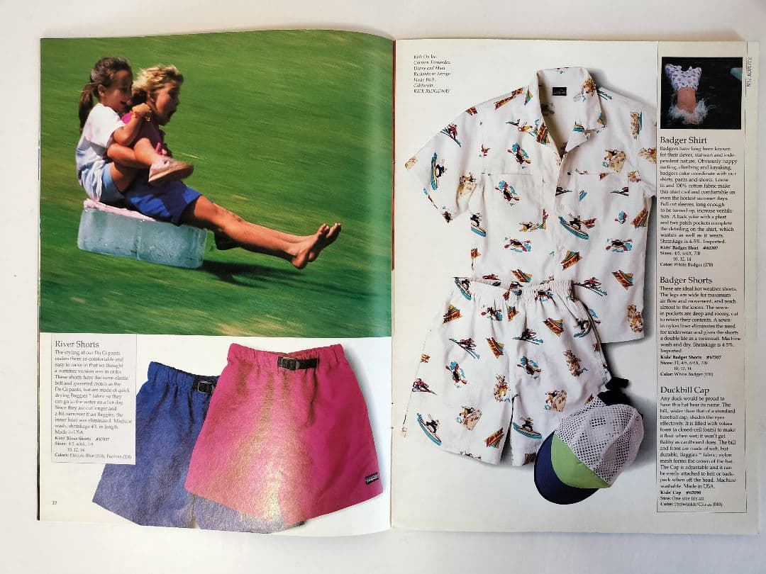 Patagonia カタログ 1989年　春 こどもカタログ　英語版