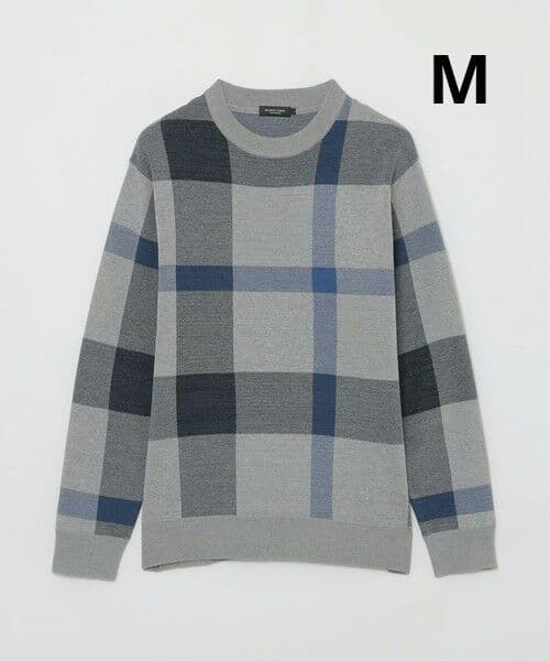 M◇新品未使用◇メランジクレストブリッジチェックニット